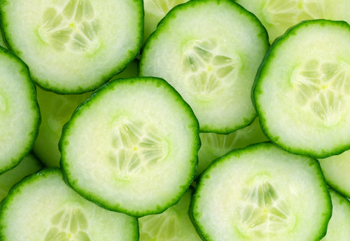 background with cucumbers